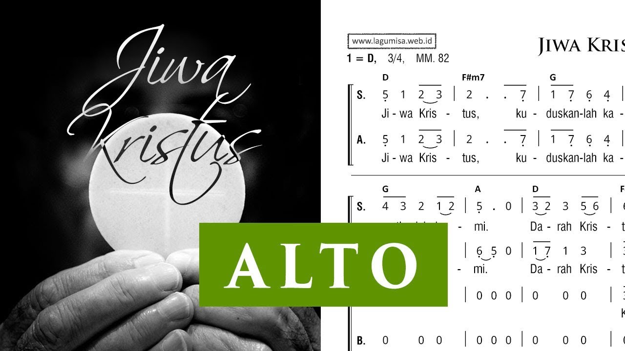 Jiwa Kristus (Isidor LD) - Alto Part