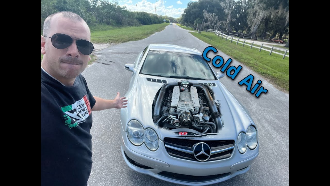 Installing Custom Intake On A SL55 AMG (With Data)