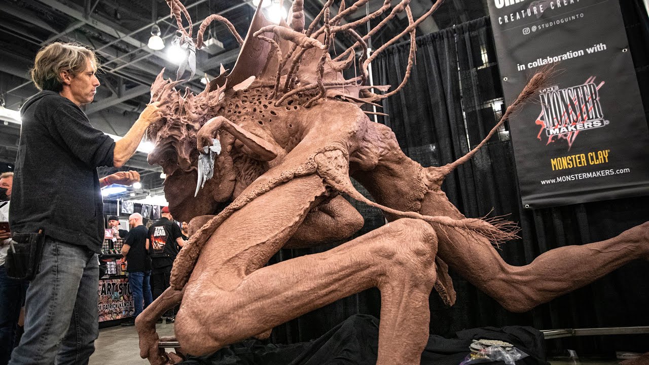 1,000 Pound Monster Clay Creature Sculpture!