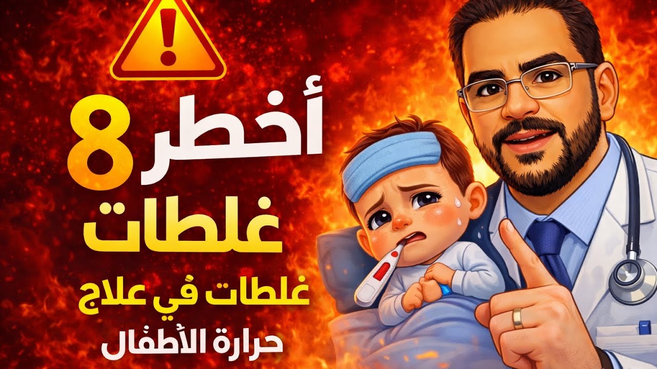علاج حرارة الأطفال في البيت | 8 أخطاء خطيرة يجب تجنبها