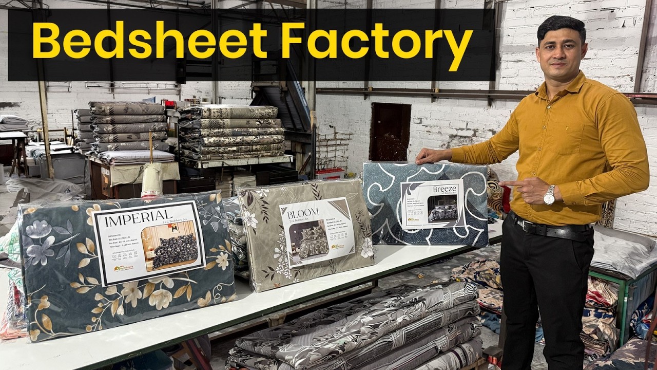 लागत कम मुनाफा ज्यादा Bedsheet Manufacturer in Panipat Wholesale Supplier #msbulkstock #factory