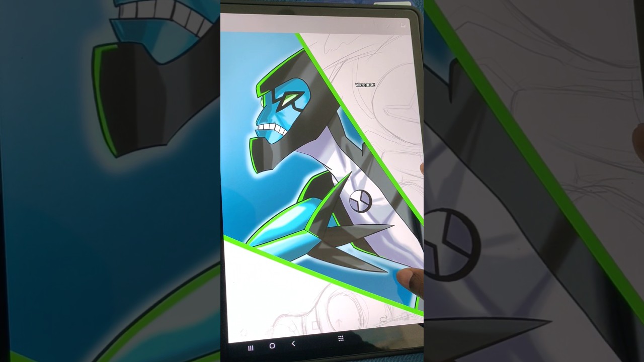 Drawing XLR8 from Ben 10! ⚡ Fastest Alien Speedpaint Time-lapse