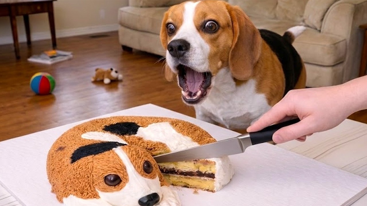Dog and Cat Reactions to Cutting Cake 😱 Funny Dog and Cat Reactions 2026 🤣