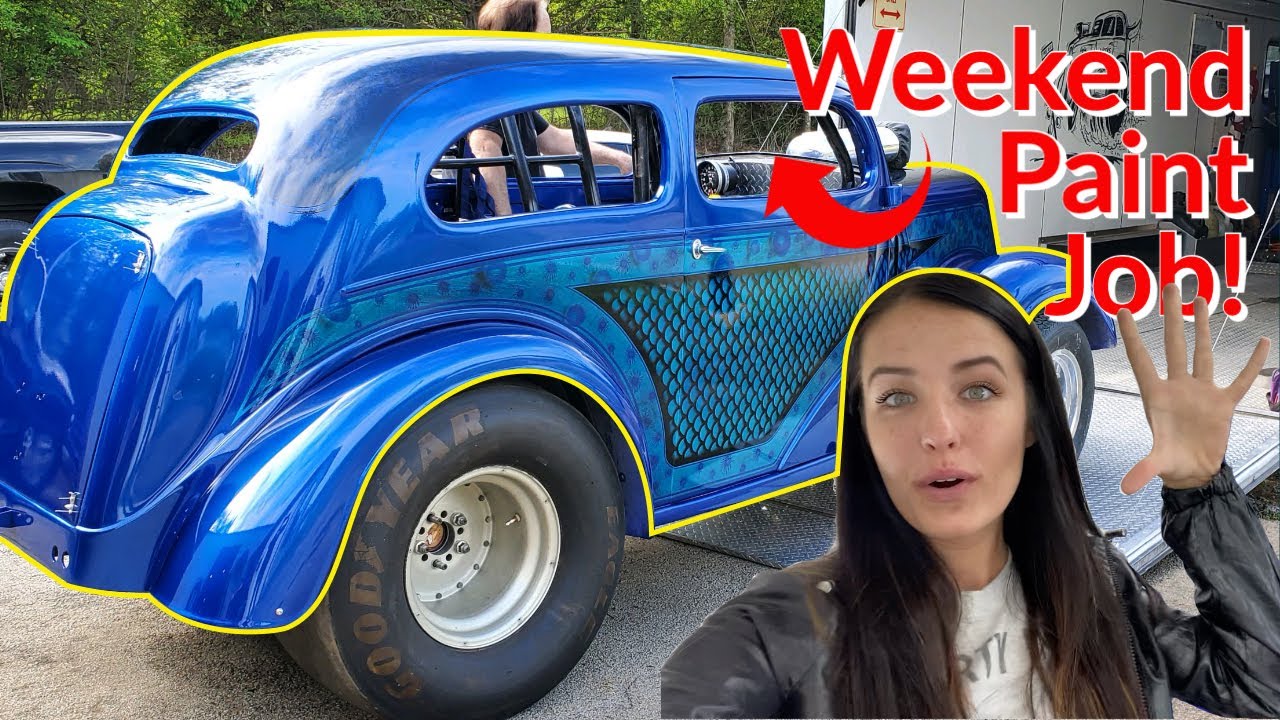 Weekend Paint Job! - Painting Kym and Jim Fissel's Anglia