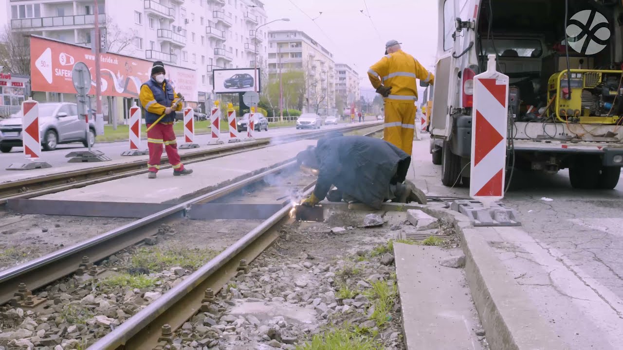Oprava električkového prejazdu na Račianskej radiále