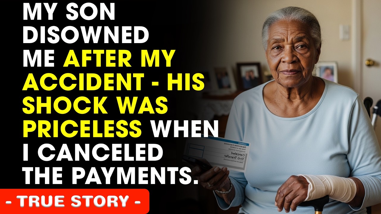 My Son Disowned Me After My Accident — His Shock Was Priceless When I Canceled The Payments