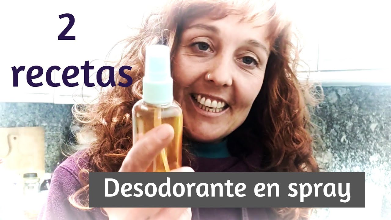 Cómo hacer un DESODORANTE en SPRAY casero (2 recetas)