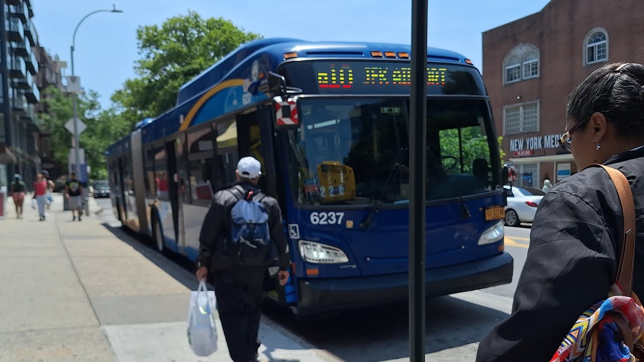 ⁴ᴷ New York City MTA 2019 New Flyer XD60 #6237 on Route Q10 (Credit: @sfbay_transitfan)