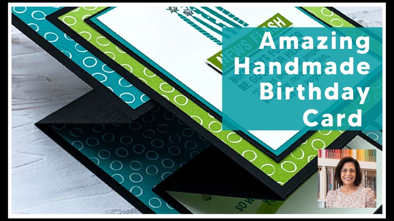 🔴 Amazing Handmade Birthday Card | Double Z- Fold Card Tutorial