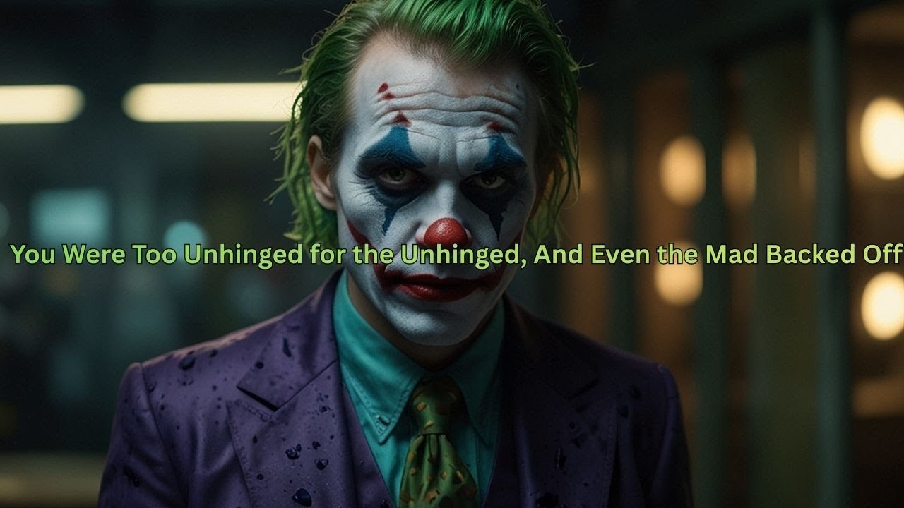 You Were Too Unhinged for the Unhinged And Even the Mad Backed Off Joker Speech Powerful