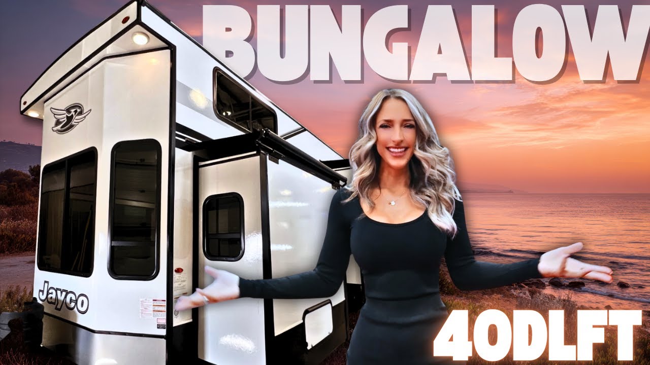 FULL TIME LIVING?! 2-STORY Double Loft BEAST! Jay Flight Bungalow 40DLFT