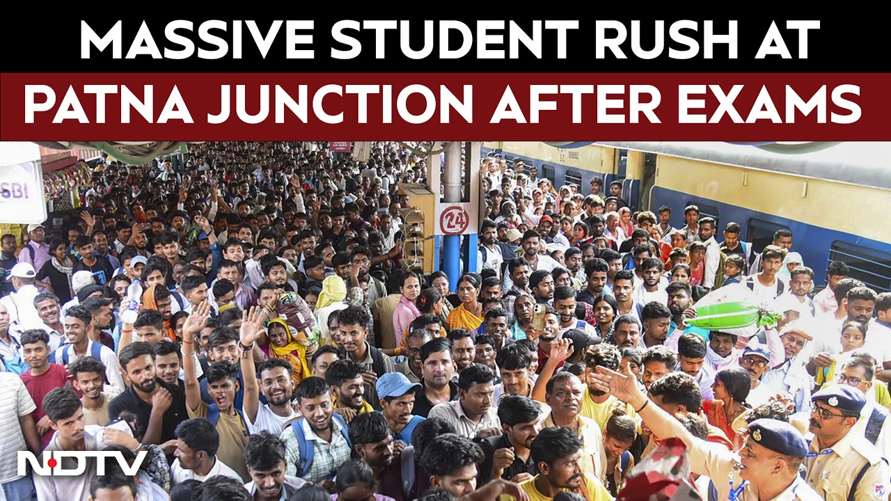 Bihar News | Chaos At Patna Junction After Exams, Massive Student Rush