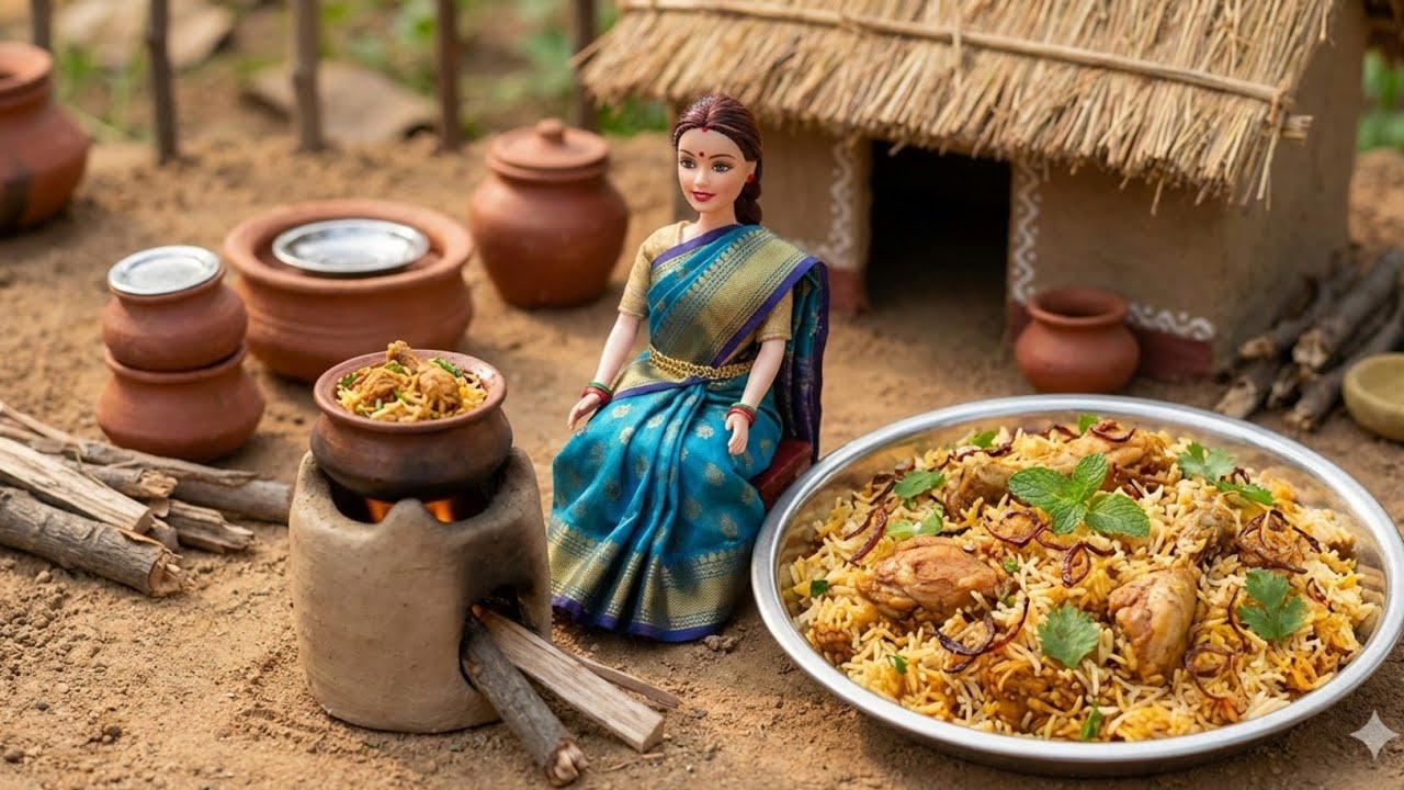 World's Smallest Chicken Biryani! 🍗🍚 | Real Tiny Cooking