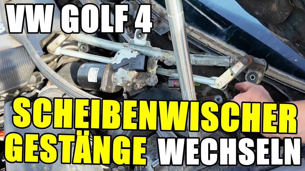 VW GOLF 4 SCHEIBENWISCHERGESTÄNGE WECHSELN TUTORIAL / ANLEITUNG