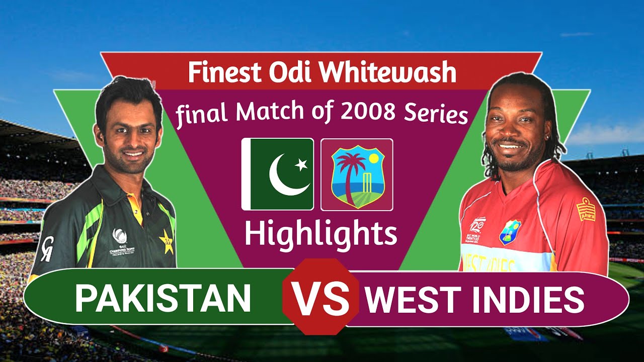 Pakistan registered a nervy win in final odi against caribbeans | West Indies clean sweep | 2008 |