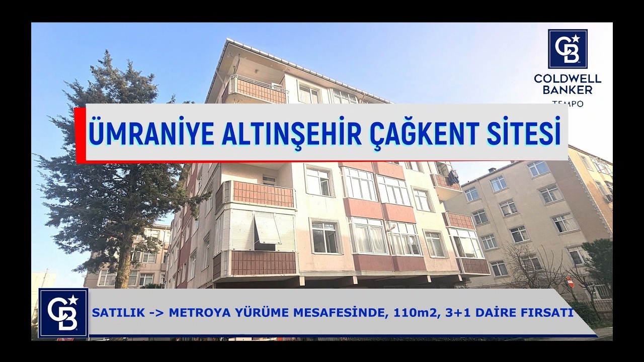 ÜMRANİYE ALTINŞEHİR ÇAĞKENT SİTESİ SATILIK 110m2 3+1 DAİRE FIRSATI