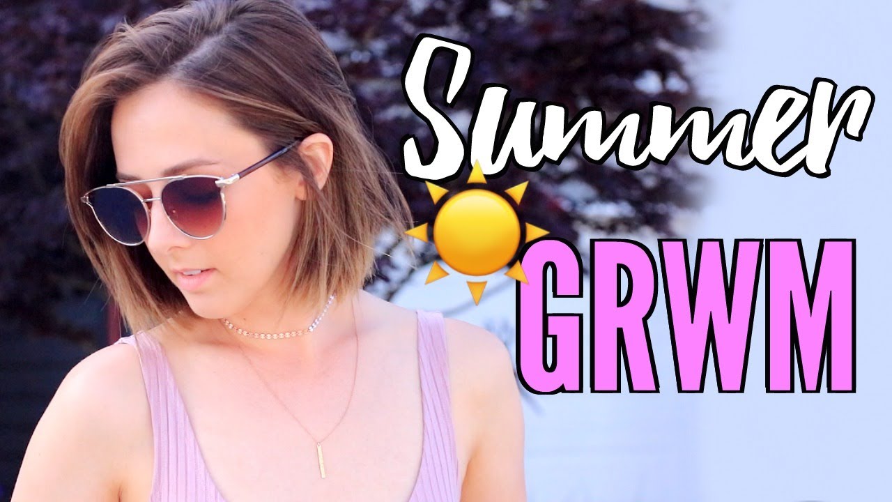 Лето GRWM 2017 | Повседневный макияж, прическа + наряд!