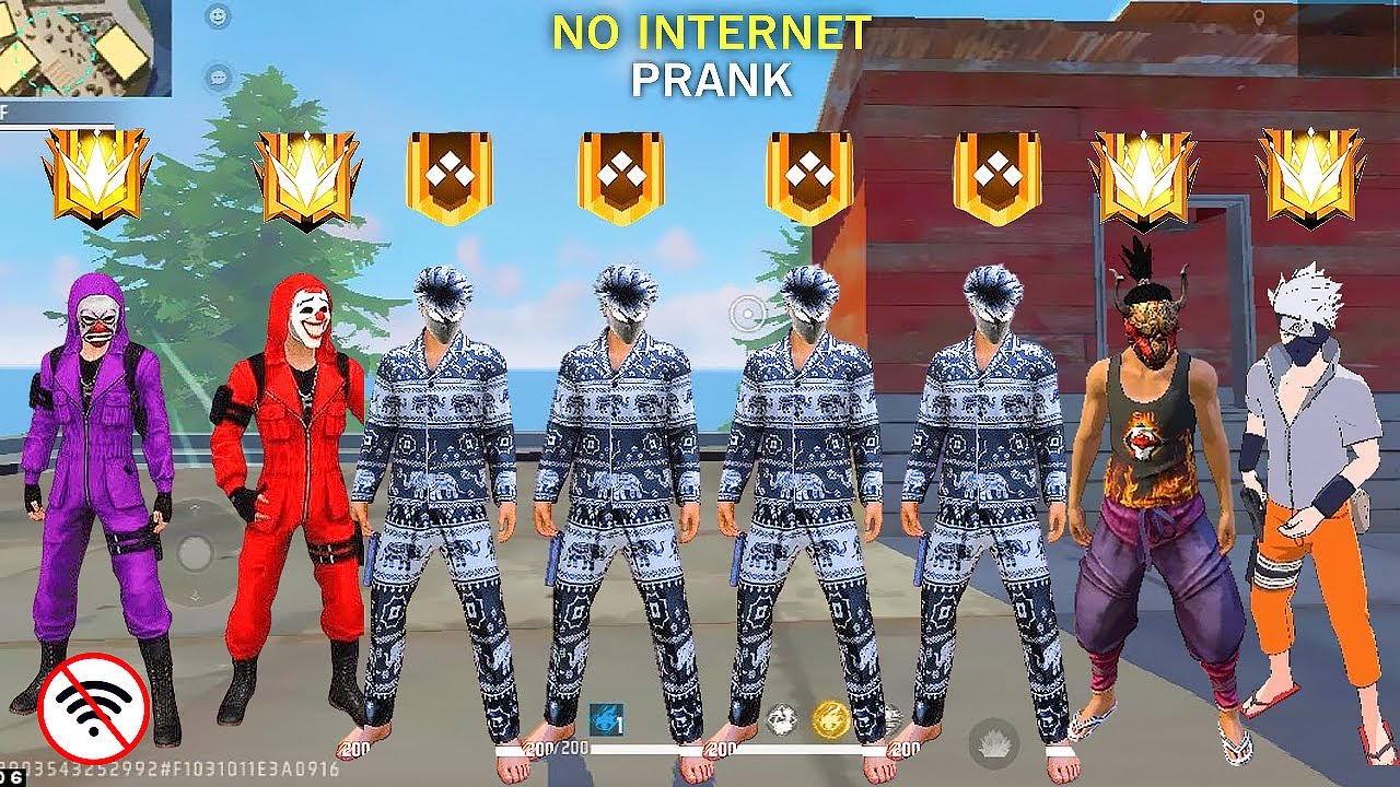 No Internet Prank Still Destroyed Squad! 🤯😂 | Free Fire Funny Prank | ZENO FF
