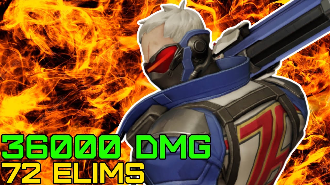 ЛУЧШАЯ ИГРА SOLDIER 76 В ИСТОРИИ OVERWATCH 2 | 36К УРОНА, 72 УНИЧТОЖЕННЫХ