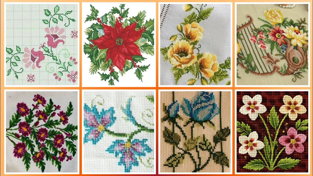 #1 Потрясающие и элегантные схемы для вышивки крестом/идеи дизайна вышивки чарсути. Вышивка ручно...