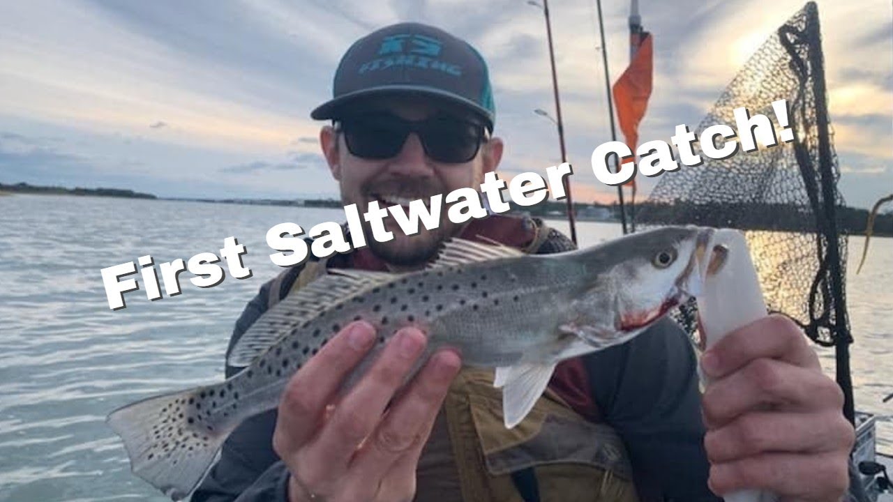 First Time SALTWATER Fishing In My KAYAK! (Day 1)