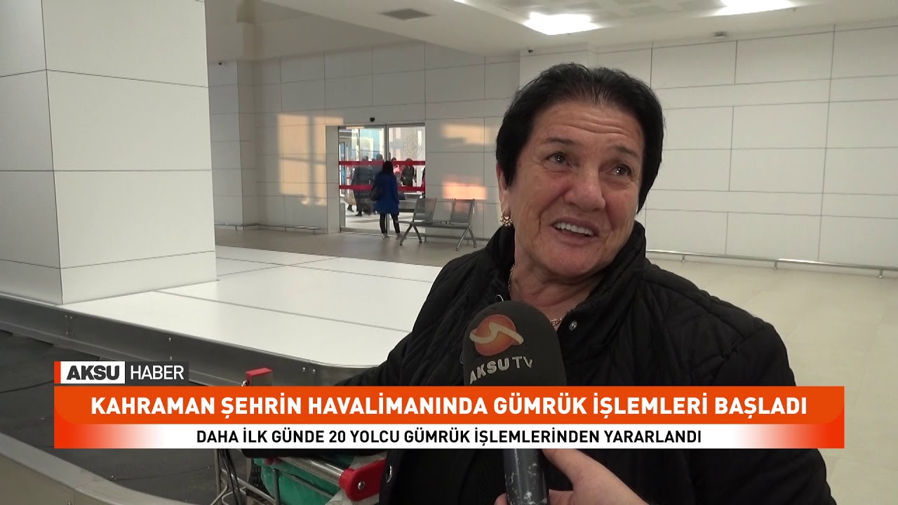 Kahraman Şehrin Havalimanında Gümrük İşlemleri Başladı