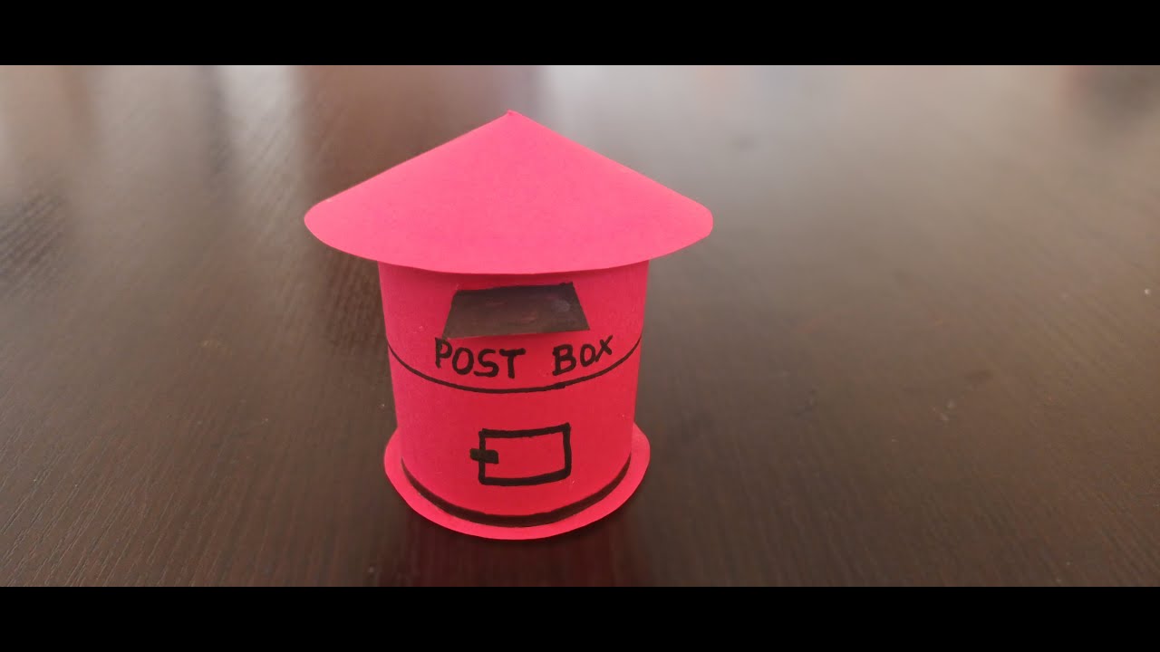 HOW TO MAKE POST BOX USING CARD PAPER || MEANS OF COMMUNICATION || SCHOOL PROJECT || SCIENCE PROJECT