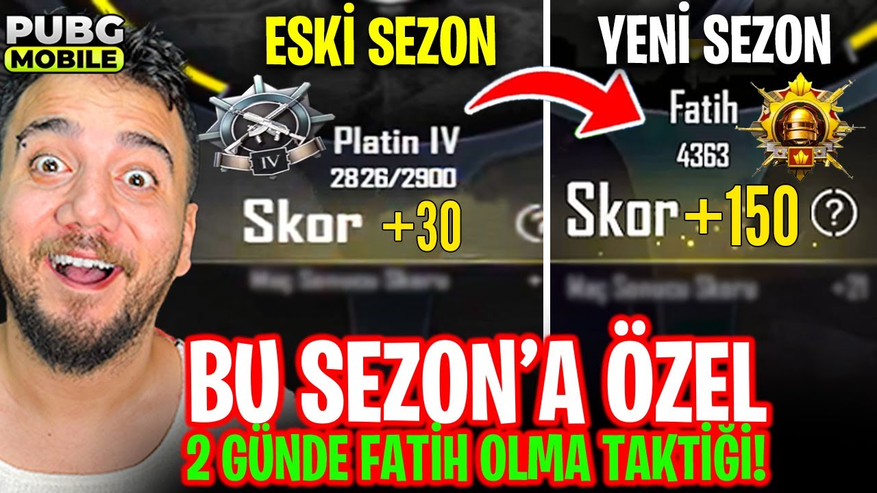 FATİH OLMAK İLK DEFA BU KADAR KOLAY! PUBG Mobile Rank Kasma Taktikleri