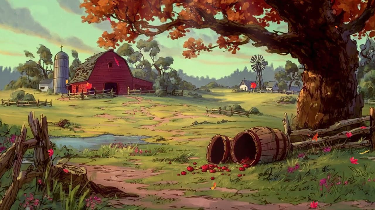 Enchanted Autumn | Disney Oldies Playing in Another Room for Unwind