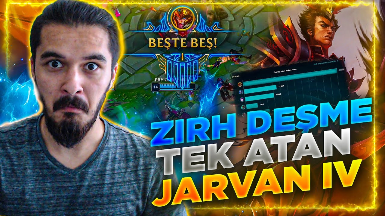 Saniyede Silme İşlemi Başladı !!! FULL Zırh Deşmeli Kara Hasatlı Jarvan IV PBY Ekip - LOL