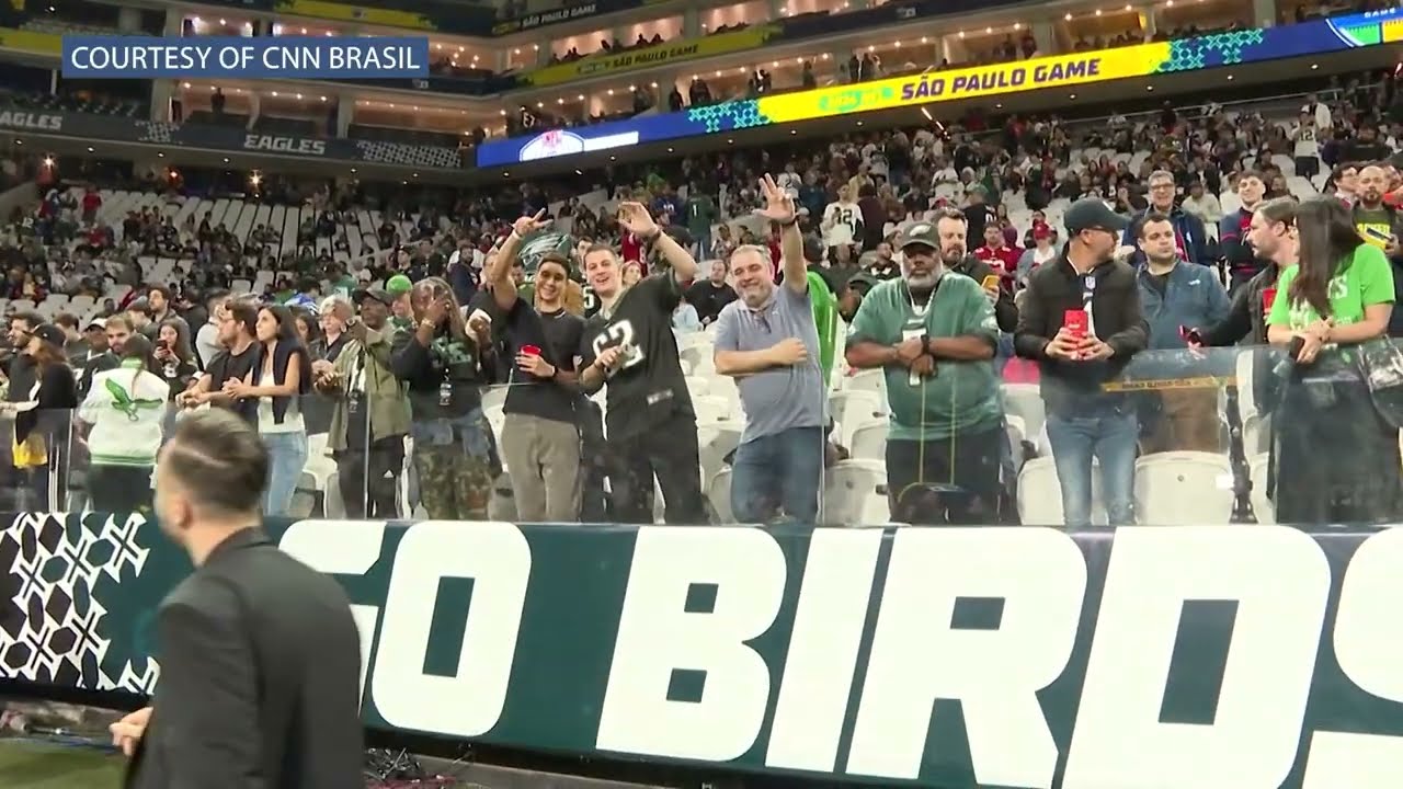 Brazilian fans GET CRAZY as Eagles FACE Packers in NFL's Brazil MATCH