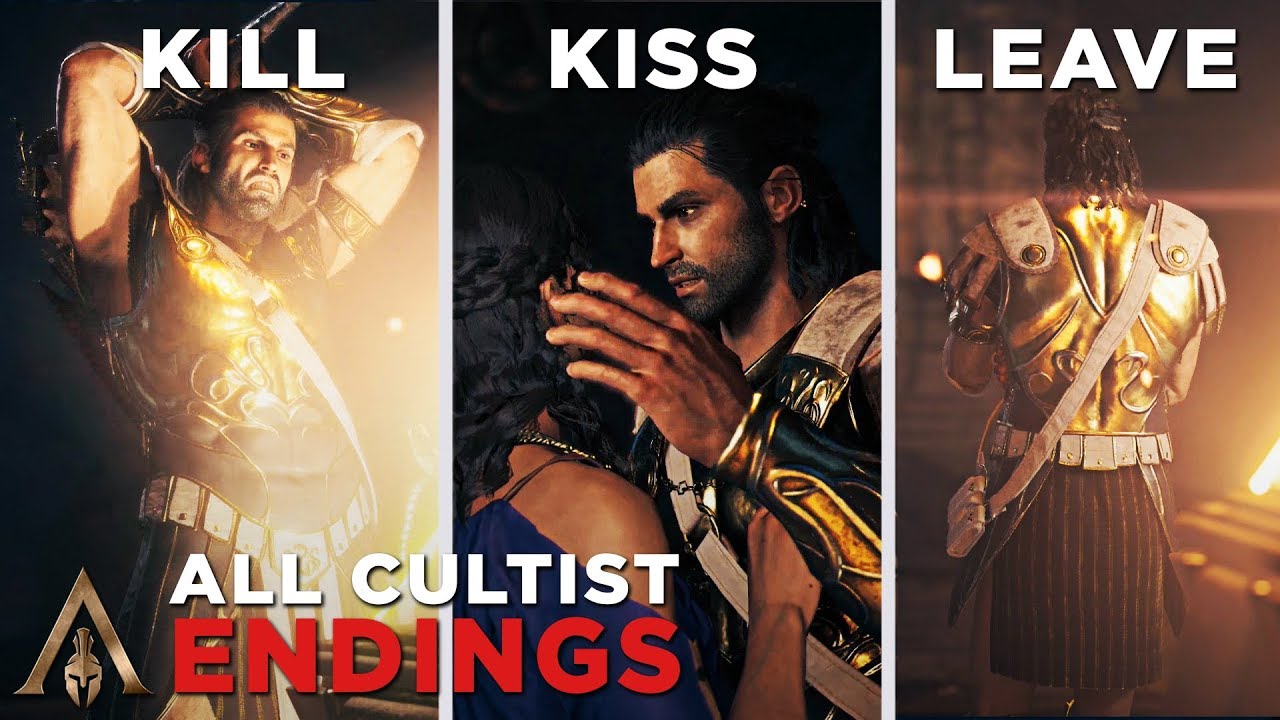 All Cultist Ending (Kill/Kiss/Leave Aspasia) - Assassin's Creed Odyssey