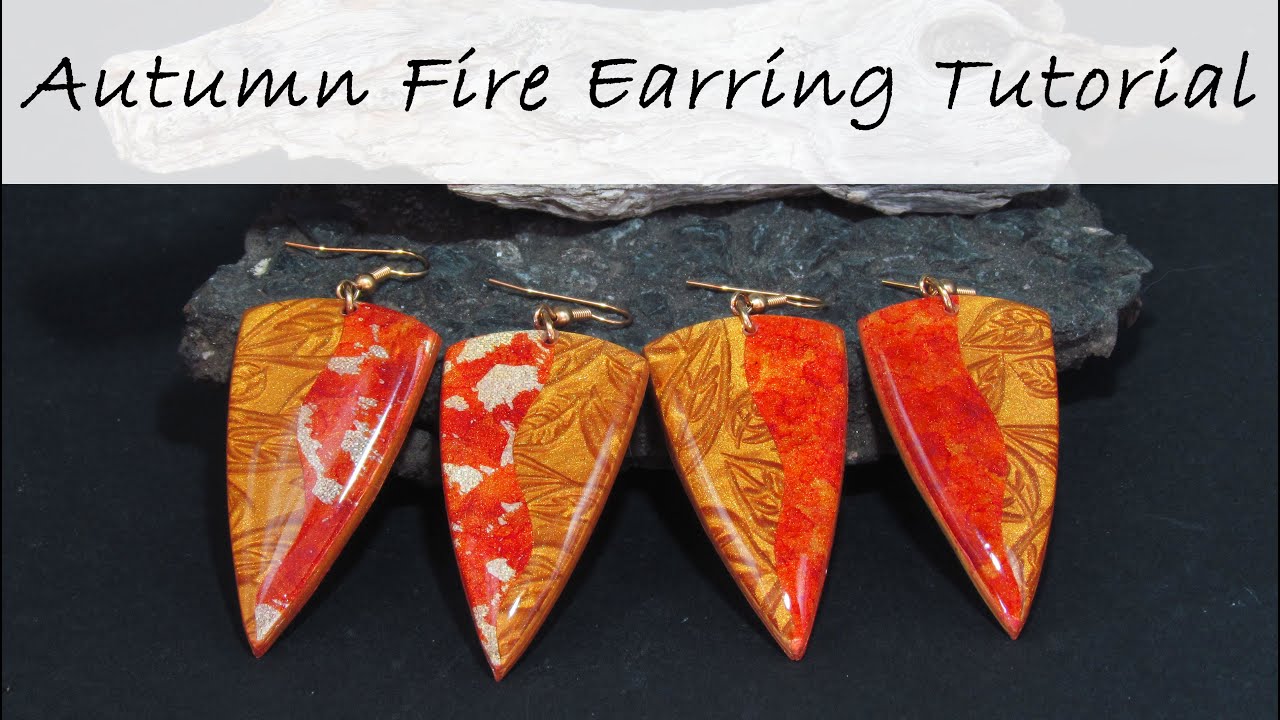 Polymer Clay Project: Autumn Fire Earring Tutorial