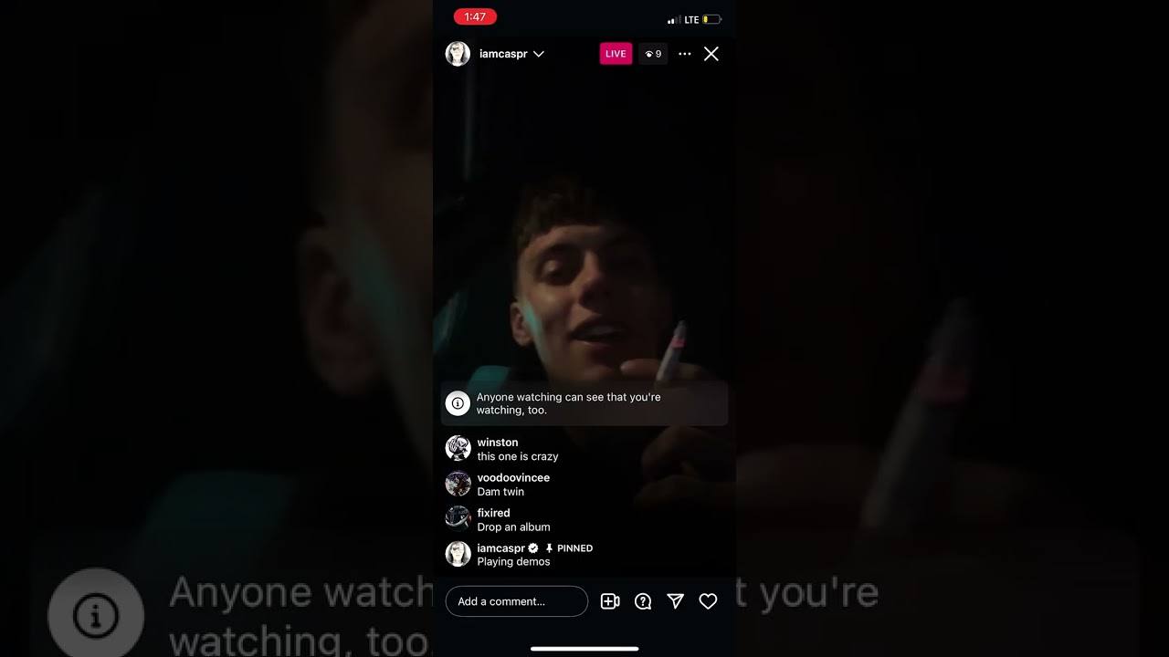 Caspr IG live 9/3/25