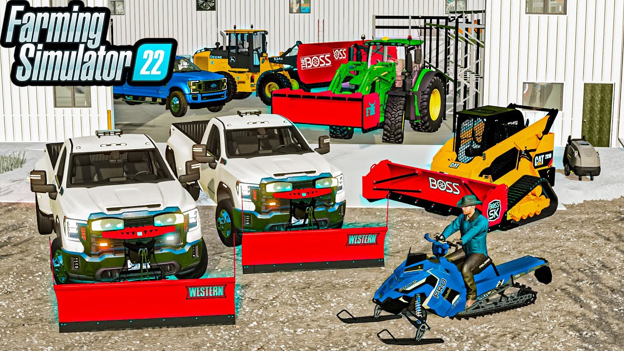SNOWSTORM RESCUE! PLOWING ELMCREEK CITY! | FARMING SIMULATOR 22
