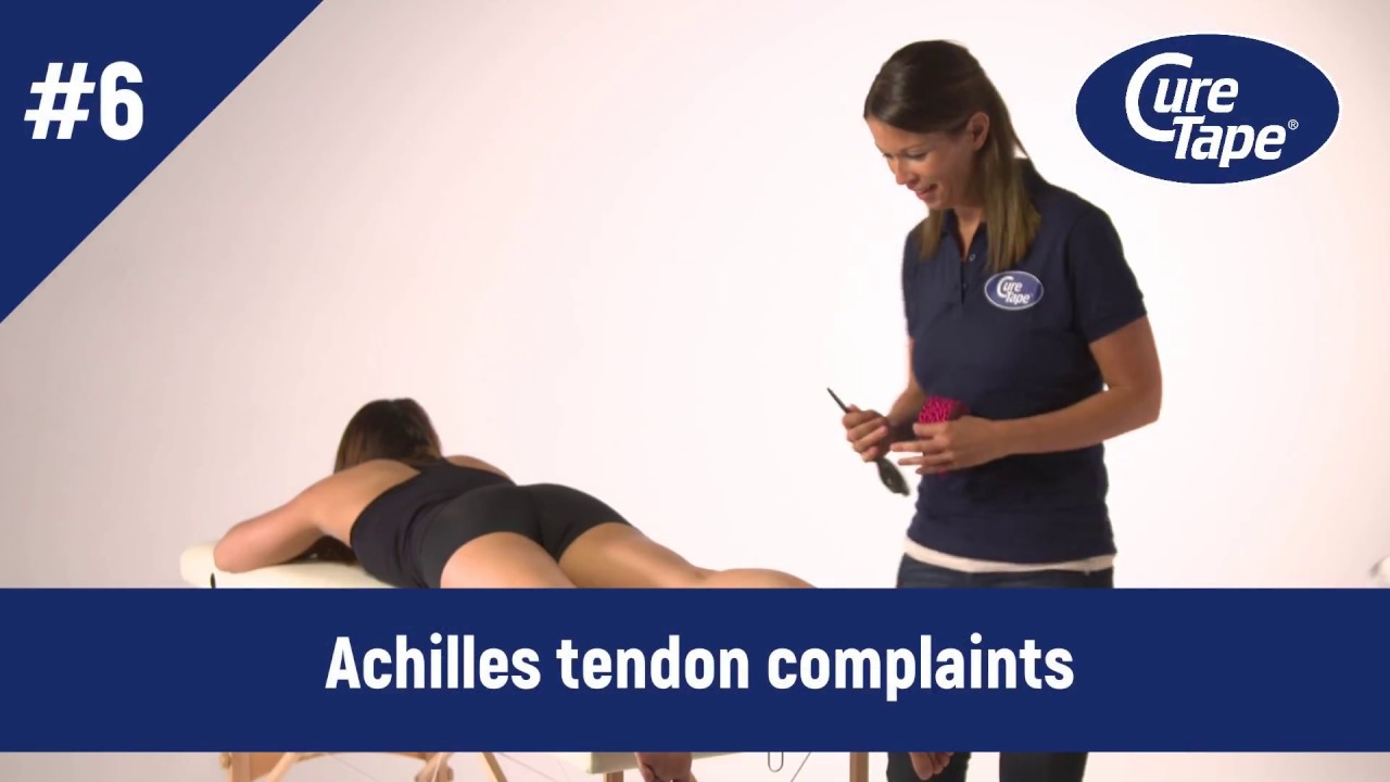 How to tape achilles tendon injury | Medical Taping | CureTape
