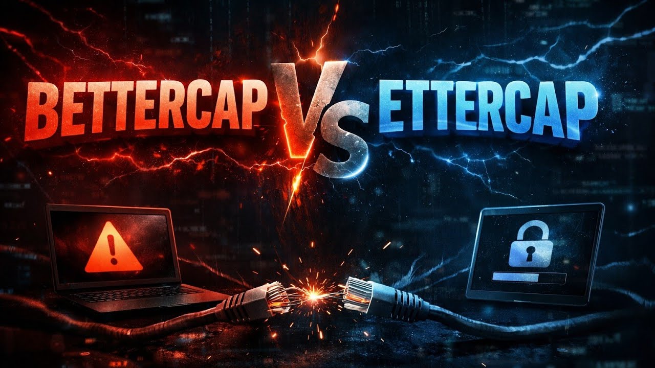 تطبيق هجوم MITM بإستخدتم Bettercap, Ettercap