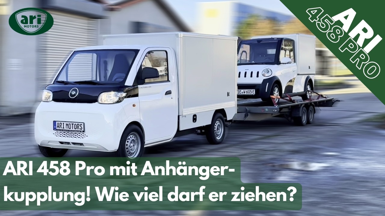 ARI 458 Pro E-Transporter mit Anhängerkupplung – Wie viel darf er ziehen?