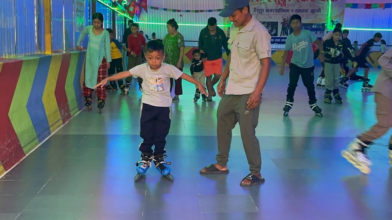 Little boy learn Skating | Tamghas Resunga Skate Park