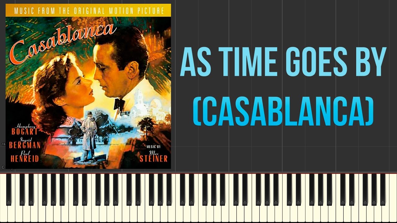 As Time Goes By (Casablanca) (Piano Tutorial Synthesia)