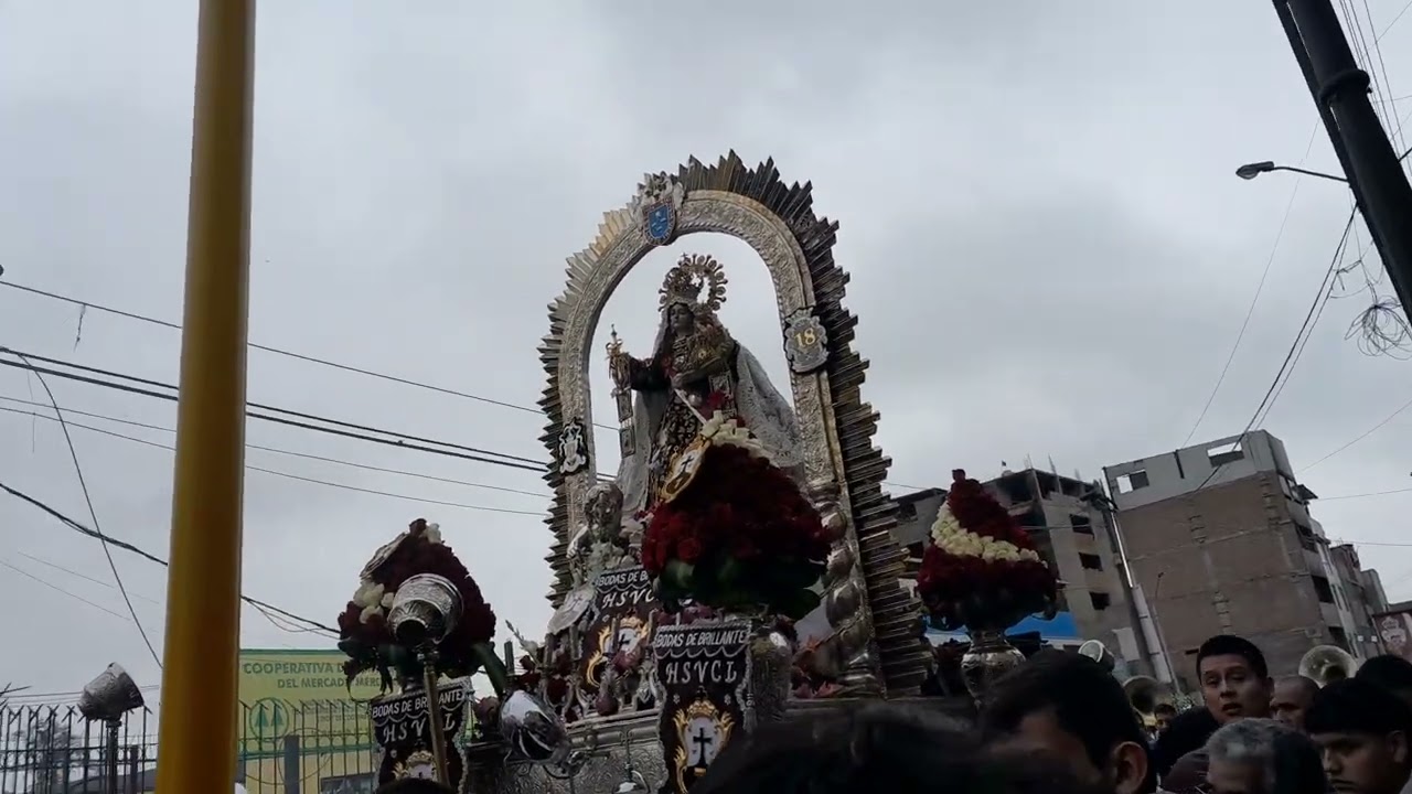Último recorrido procesional de la virgen del carmen de lima 29 de julio 2024 parte 1
