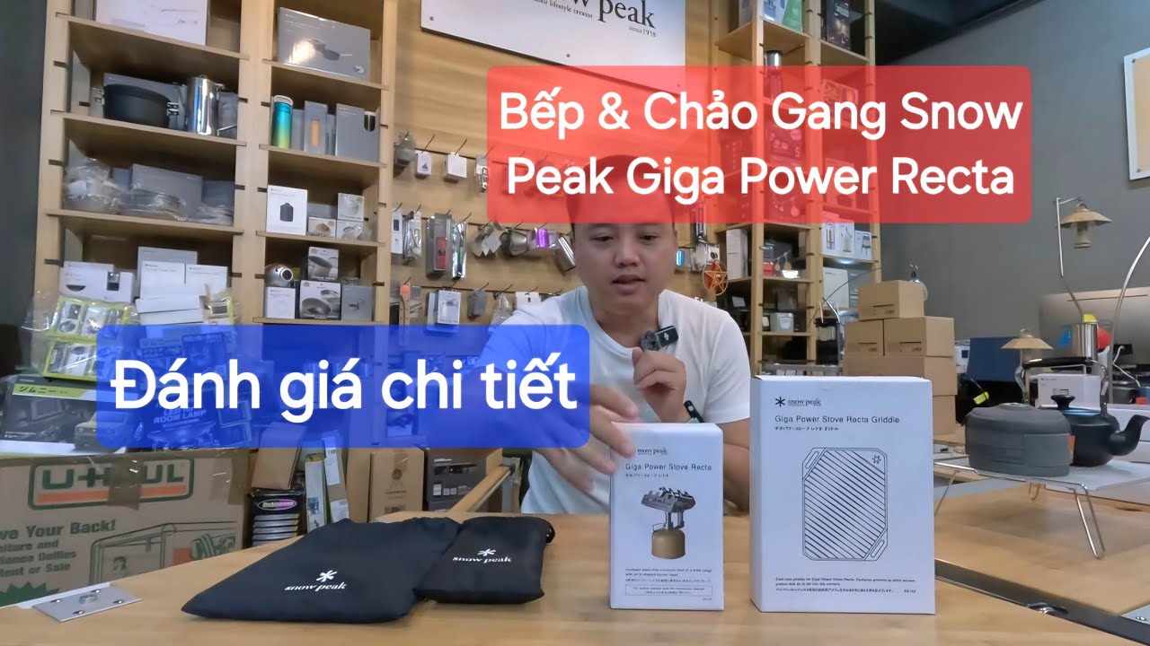 Mở Hộp Review Combo Set bếp và chảo của Giga Power Recta của Thương Hiệu Snow Peak đến từ Nhật Bản