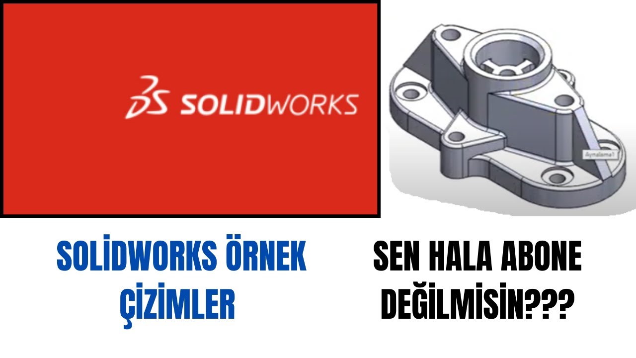 SOLİDWORKS ÖRNEK ÇİZİMLER Exercise-128  #solidworks