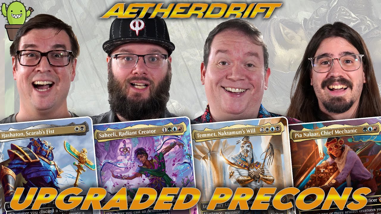 UPGRADED AETHERDRIFT Commander Precons | Temmet VS Hashaton VS Saheeli VS Pia Nalaar