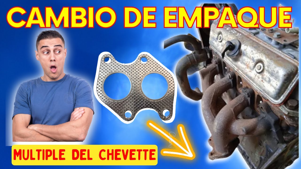 ✅CAMBIO DE EMPACADURA ESCAPE CHEVETTE✅👍🙏💯