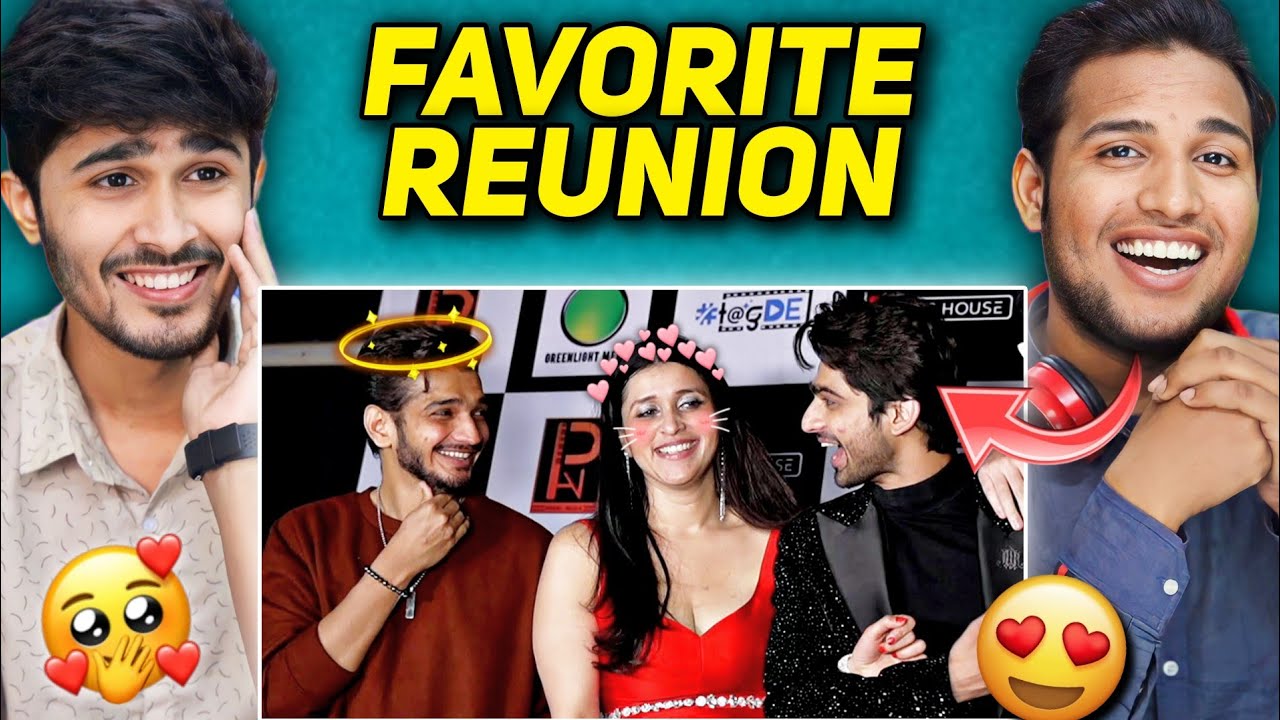 Munawar & Abhishek | Manara Reunion Cute Moments Reaction 😂❤️ #abhinara | V2funreacts