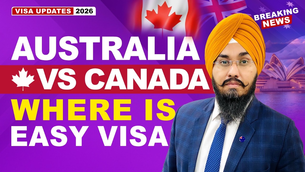AUSTRALIA vs CANADA WHERE IS EASY VISA | STUDY VISA UPDATES 2026 | USA CANADA UK