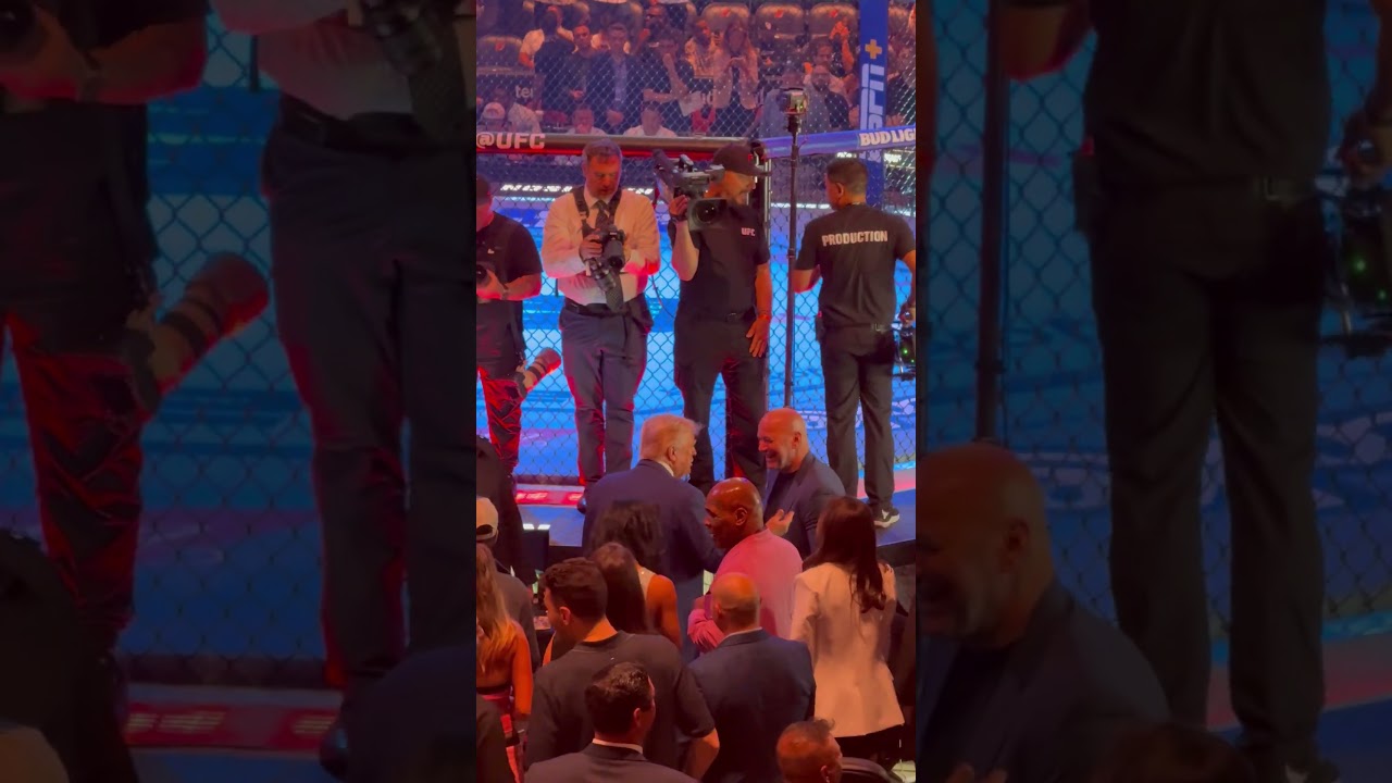 Dana White Greets Trump While Tyson Chills Ringside at UFC 316 👀