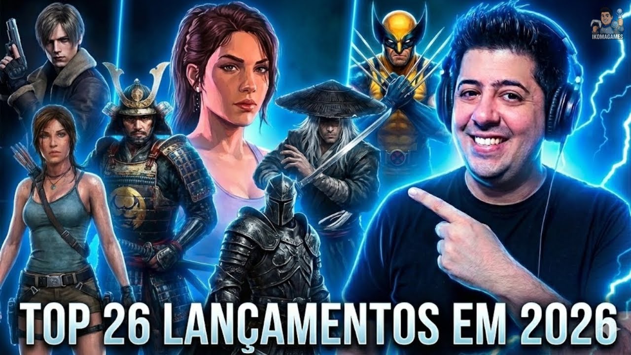 TOP 26 JOGOS MAIS AGUARDADOS DE 2026! GTA 6, Wolverine, RE Requiem e Mais