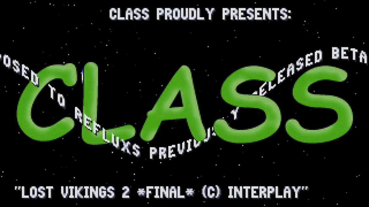 PC Cracktro (DOS) : Lost Vikings 2 / Class (1997) (HD 60 fps)